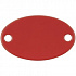 Шильдик металлический Alfa Oval, красный
