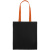 Холщовая сумка BrighTone, черная с оранжевыми ручками