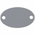 Шильдик металлический Alfa Oval, серый