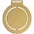 Медаль Steel Rond, золотистая
