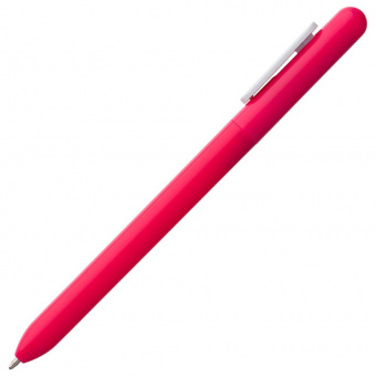 Ручка шариковая Swiper, розовая с белым