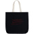 Холщовая сумка с вышивкой «Тонкая красная линия», черная